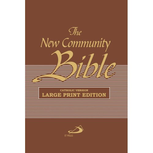 NCB LARGE PRINT, LEATHER PU, THUMB INDEX, GOLDEN EDGE - BROWN