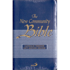 NCB POCKET, LEATHER PU, THUMB INDEX, GOLDEN EDGE - BLUE
