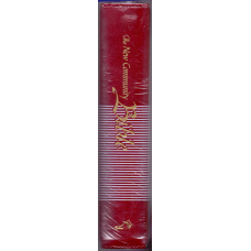 NCB STANDARD, LEATHER PU, THUMB INDEX, GOLDEN EDGE - RED