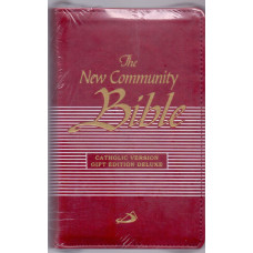 NCB POCKET WITH ZIP, LEATHER PU, THUMB INDEX, GOLDEN EDGE - RED