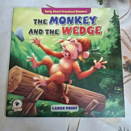 MONKEY AND THE WEDGE, THE (LARGE PRINT)