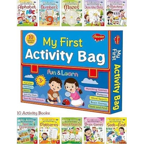 MY FIRST ACTIVITY BAG - 10 ACTIVITY BOOKS