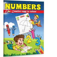 NUMBERS - CREATIVE COPY TO COLOUR NUMBERS - CREATIVE COPY TO COLOUR