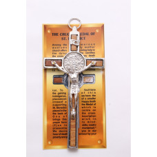 15 Benedict Steel Crucifix Large