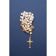 Rosary 1st holy C.(2) Stone W Gld Bx